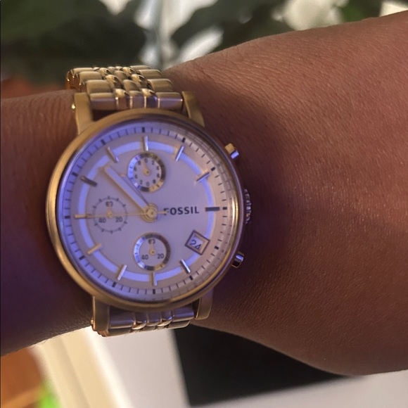 Fossil Gold-Tone Chronograph Watch - Picture 12 of 16